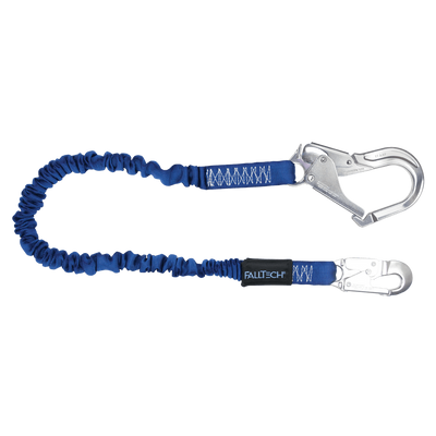 FALLTECH # 82403A 4½' to 6' ElasTech® Energy Absorbing Lanyard, Single-leg with Aluminum Connectors