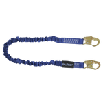 Falltech 8240 4½' to 6' ElasTech® Energy Absorbing Lanyard, Single-leg with Steel Snap Hooks