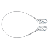 FALLTECH 8307 6' Coated Cable Restraint Lanyard, Fixed-length with Steel Snap Hooks