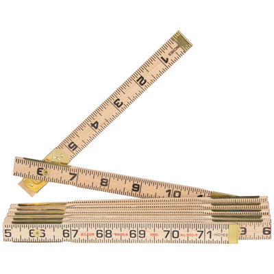 Klein 900-6 Wood Folding Rule - Inside Reading