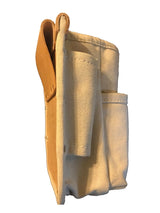 AAT#001 Mini Bolt Bag 2-Pocket Tool Pouch - Heavy Duty Canvas With 3" Leather Loop