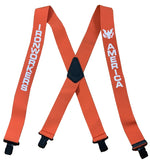 Suspender AAT-2002 Solid Orange - IRONWORKERS & AMERICA Suspenders - Made in USA