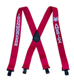 Suspender AAT-2005 Solid Red - IRONWORKERS & AMERICA Suspenders - Made in USA