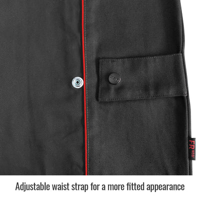 Revco BX9C BSX® Contoured FR Cotton Welding Jacket, Black with Red Flames