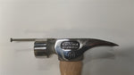 Dalluge Hammer 2520 21 Oz Stainless Steel Smooth Face Straight Hickory Wood Handle.