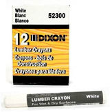 Dixon 523 Lumber Crayons- White Color 12 Pcs.