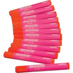 Dixon 526 Lumber Crayons- Fluorescent Pink Color 12 Pcs.