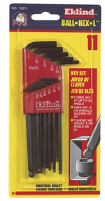 EKLIND 13211 HEX L KEY SET BALLDRIVER 11 PIECE