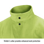 Black Stallion Revco L9-30C TruGuard™ 200 FR Cotton Welding Jacket, Safety Lime