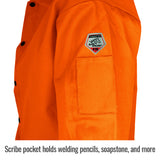 REVCO FO9-30C TruGuard™ 200 FR Cotton Welding Jacket, Safety Orange