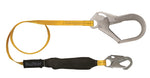 Falltech 8256LT3 6' Soft Pack FT Basic® Energy Absorbing Lanyard, Single-leg with Steel Connectors