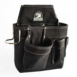 Gatorback # 145 Carpenter's Triple Tool Belt Combo With Pro-Comfort Back Support Belt. Color - Black