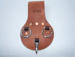Graber Harness 12-0021Rus Heavy Duty Leather Spud Wrench Scabbard 2 Rings with Snap Hook. Made in U.S.A.