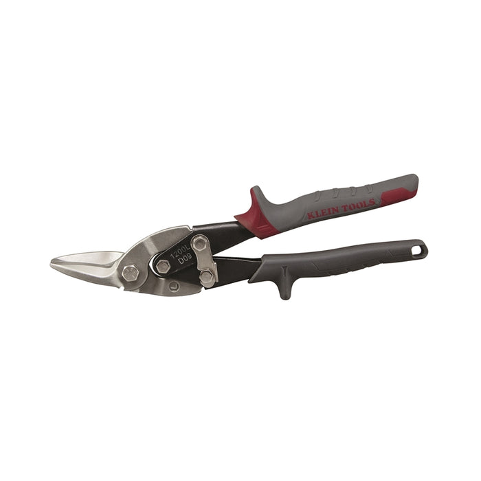 Klein Tools 1200L Aviation Snips with Wire Cutter, Left - Red