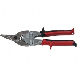 Klein Tools J1100L Journeyman Aviation Snips - Left/ Straight Cutting. Red/Black