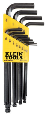 KLEIN BLK12 12-Piece L-Style Ball-End Hex-Key Caddy Set - Inch