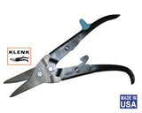 KLENK Tools MA72010 Klenk® LONG CUT Aviation Snips for Small Siding. Length 10-1/2" ( Straight Cut ) Made in U.S.A.