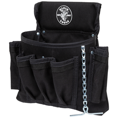 Klein 5719 PowerLine™ Series Electrician Tool Pouch, 18-Pocket