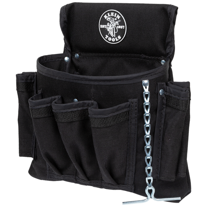 Klein 5719 PowerLine™ Series Electrician Tool Pouch, 18-Pocket