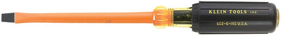 Klein 602-4-INS 4" Insulated Keystone-Tip Heavy-Duty Round-Shank Screwdriver