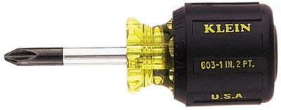 Klein 603-1 No. 2 Profilated Phillips-Tip Screwdriver 1-1/2" Round-Shank