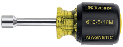 Klein 610-5/16M 5/16" Magnetic Tip Nut Driver â€“ 1-1/2" Hollow Shank