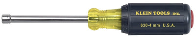 Klein 630-4mm 4 mm Cushion-Grip Hollow-Shank Nut Driver - 3"-Shank
