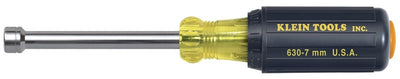 Klein 630-7mm 7 mm Cushion-Grip Hollow-Shank Nut Driver - 3"-Shank