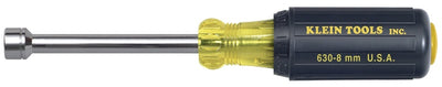 Klein 630-8mm 8 mm Cushion-Grip Hollow-Shank Nut Driver - 3"-Shank