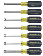 Klein 65160 7-Piece Metric Cushion-Grip Nut Driver Set - 3"-Shanks