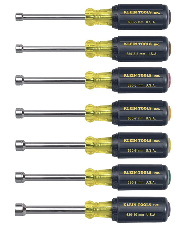 Klein 65160 7-Piece Metric Cushion-Grip Nut Driver Set - 3