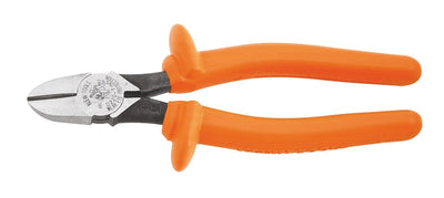 Klein D220-7-INS 7" Insulated Heavy-Duty Diagonal-Cutting Pliers - Tapered Nose