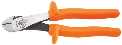 Klein D248-8-INS 8" Insulated High-Leverage Diagonal-Cutting Pliers - Angled Head