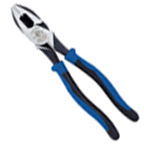 Klein Tools J2000-9NETP Journeyman 2000 Series Side-Cutting Pliers, Hi-Lev, NE, Fish Tape Grip.((Light Blue/Black)