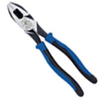 Klein Tools J213-9NETP Journeyman Side-Cutting Pliers, Hi-Leverage NE, Fish Tape Grip