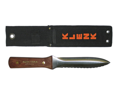 Klenk Tools DA71000 Dual Duct/Insulation Knife - Rosewood Handle w/ Nylon Ripstop Sheath