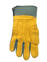 Knox-Fit S679S - Old Style Blue/Yellow Heavy Duty Ironworker Gloves 12 Pairs - Short Cuff