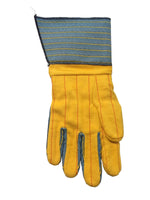Knox-Fit S679 Old Style Blue/Yellow Heavy Duty Ironworker Gloves 12 Pairs - Long Cuff