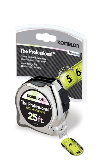 komelon 425IEHV The Professional 25 Ft. Inch/Engineers Tape Measure