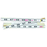 Lufkin 066F Red End 6-Feet, Folding Ruler (Inside Reading)