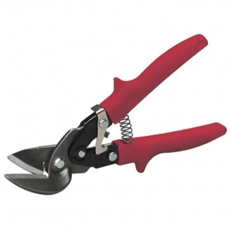MALCO M2006 Max2000 Aviation Snips Offset-Ergonomic Grip(Red) Left Angles,Straight Cutting. Made in U.S.A.