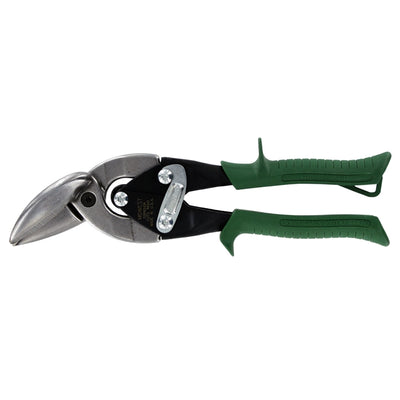 Midwest Tool MWT-SS6510R Special Hardness Offset Right Aviation Snip. Made in U.S.A. ( Handle- GREEN)