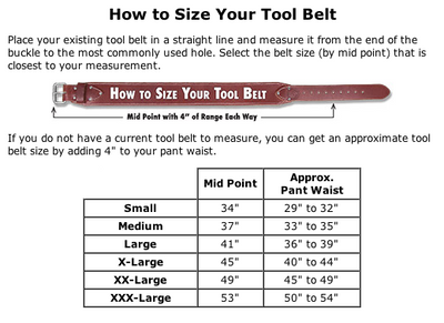 Occidental 5002 2” Leather Work Belt. Made in U.S.A.