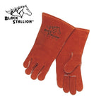 REVCO BLACK STALLION 101R Premium Side Split Cowhide Stick Welding Gloves.