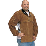 REVCO 220CS Quality Side Split Cowhide Welding Cape Sleeve and 20" Bib Set