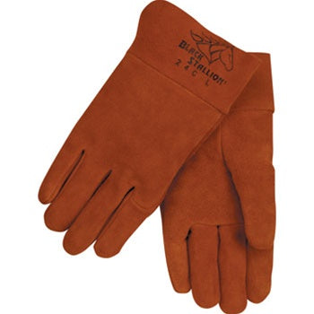 REVCO 24C Premium Side Split Cowhide MIG Welding Gloves - Short Cuff