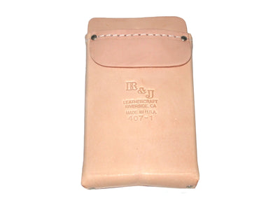 R&J Leathercraft 407-1 Boxed Shape Tool Pouch w/ Flap