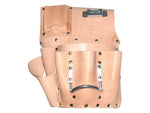 R &J Leathercraft 485MR 7 Pocket Leather Drywall Tool Pouch - Right Hand. Made in U.S.A.