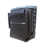 Rudedog USA 6001 Leather Bolt Bag-Black