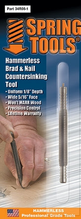 Counter Spring Tool Spring Tools 34R08-1 Hammerless Brad & Nail Countersinking Tool.Made i ...